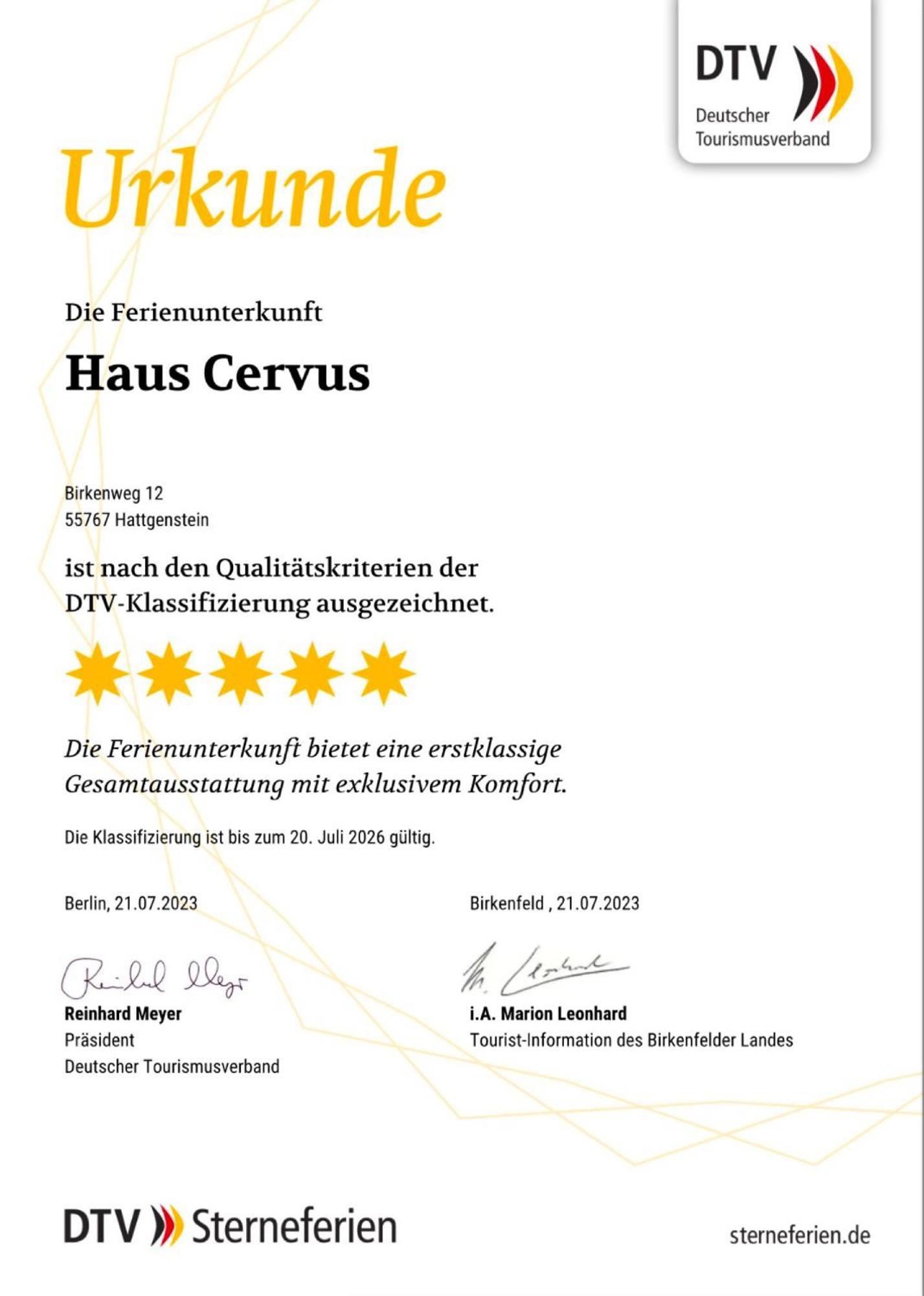 Haus Cervus Villa Hattgenstein Dış mekan fotoğraf